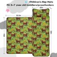 thumbnail image 5 of Highland Cow and Sunflower Print Teens Toddler Nap Mat with Pillow, Sleeping Mat Bag for Preschool Daycare 59"x22", 5 of 6