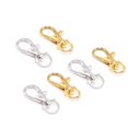 thumbnail image 1 of Lote de 10 unidades de ganchos de cierre de langosta giratoria, llavero dividido, Conector de anillo para bolso, cinturón, cadenas de perro, accesorios de fabricación de joyería DIY, 1 of 4