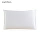 thumbnail image 1 of Funda de almohada de seda de morera Funda de almohada transpirable de 2 lados Funda de almohada de color sólido para la piel del cabello, Blanco, 51x36cm kenally HA003379-06, 1 of 7