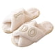 thumbnail image 2 of Zapatos Suaves Sin Cordones Casa Esponjosos Felpa Con Banda Cruzada para Mujeres Y Niñas, 2 of 9