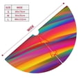 thumbnail image 5 of Kll 48" Christmas Tree Skirt Lines Multicolored Rainbow Xmas Tree Skirts Mat For New Year Xmas Holiday Party Indoor Outdoor Home Decoration, 5 of 9