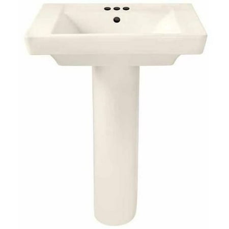 American Standard 0641 400 020 Boulevard Two Piece Pedestal And Lavatory With Three Faucet Holes 4 Centers Available In Various Colors