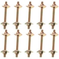 thumbnail image 1 of HOOWIFFY 10Pcs Countertop Joint Connectors Golden Iron Furniture Assembly Bolts for Table Top Installation, 1 of 8