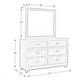 thumbnail image 4 of Bowery Hill 6 Drawer Dresser and Mirror Set, 4 of 12