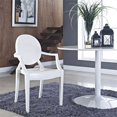 thumbnail image 4 of Hawthorne Collection Dining Arm Chair in White, 4 of 4
