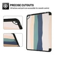 thumbnail image 3 of Slim Tri-Fold Case for iPad 7th Generation 10.2" 2019 /iPad 8th Generation 2020 Tablet, with Microfiber Inner Smart Cover Auto Wake/Sleep & Pencil Holder,34# Rainbow Green, 3 of 5
