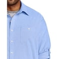 thumbnail image 4 of Washed Oxford Rolled-Sleeve Sport Shirt Provence Blue 6XLT, 4 of 6
