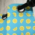 thumbnail image 2 of Ambesonne Lemon Grommet Curtain Single Panel, Slices Summer Sun, 50"x60", Sky Blue Yellow, 2 of 5