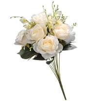 19 in. Off-White Rose Bundle