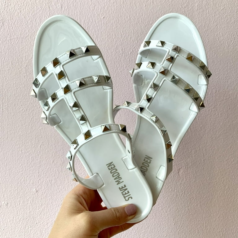 Steve madden steer studded jelly sandals sales