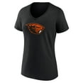 thumbnail image 2 of Women's Black Oregon State Beavers Team Logo V-Neck T-Shirt, 2 of 3