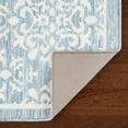 thumbnail image 4 of TOWN & COUNTRY EVERYDAY Walker Damask Medallion Everwash® Washable Multi-Use Decorative Rug with Non-Slip Backing, Light Blue, 24"x40", 4 of 11