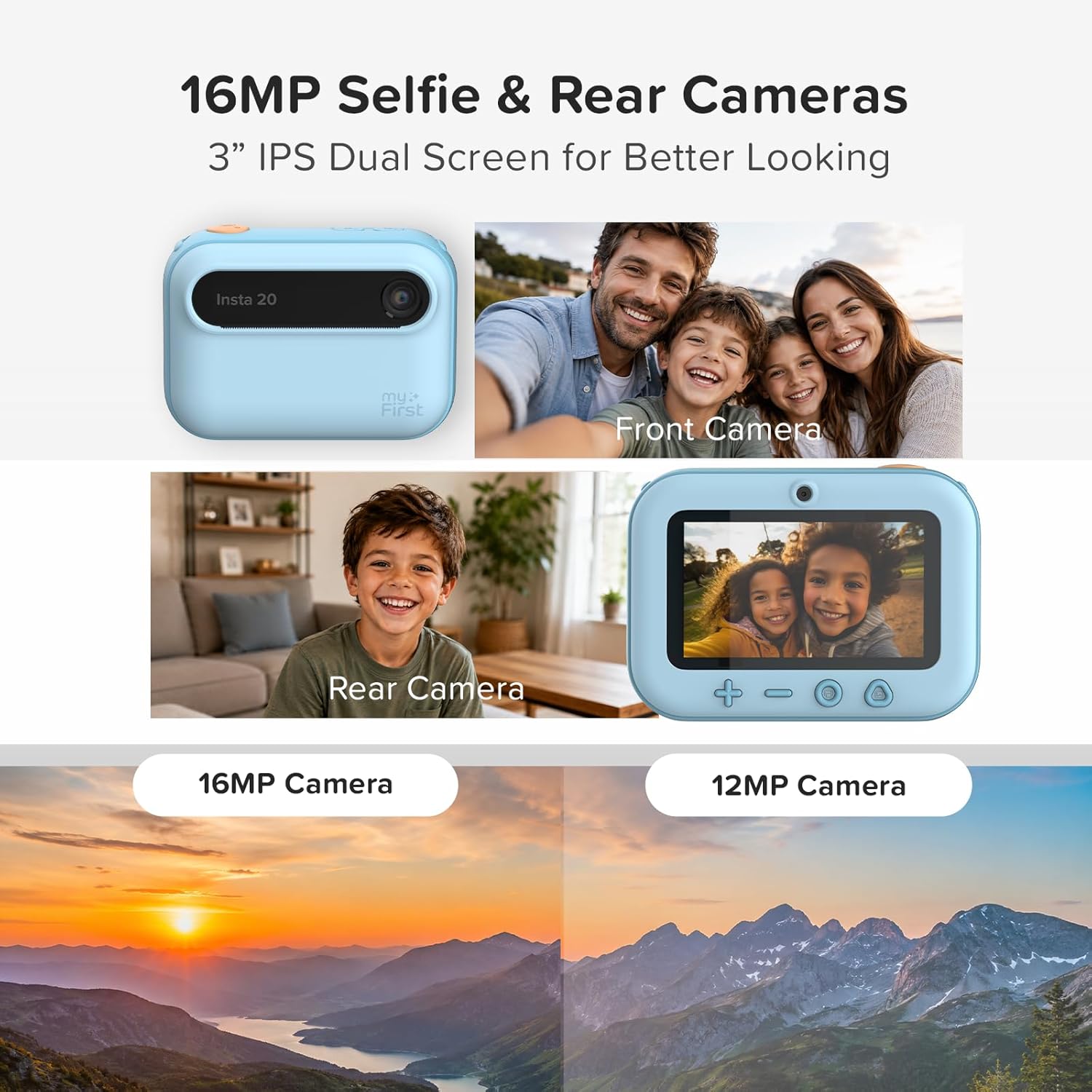 myFirst Insta 20 Dual Screen Instant Camera Blue photo 6