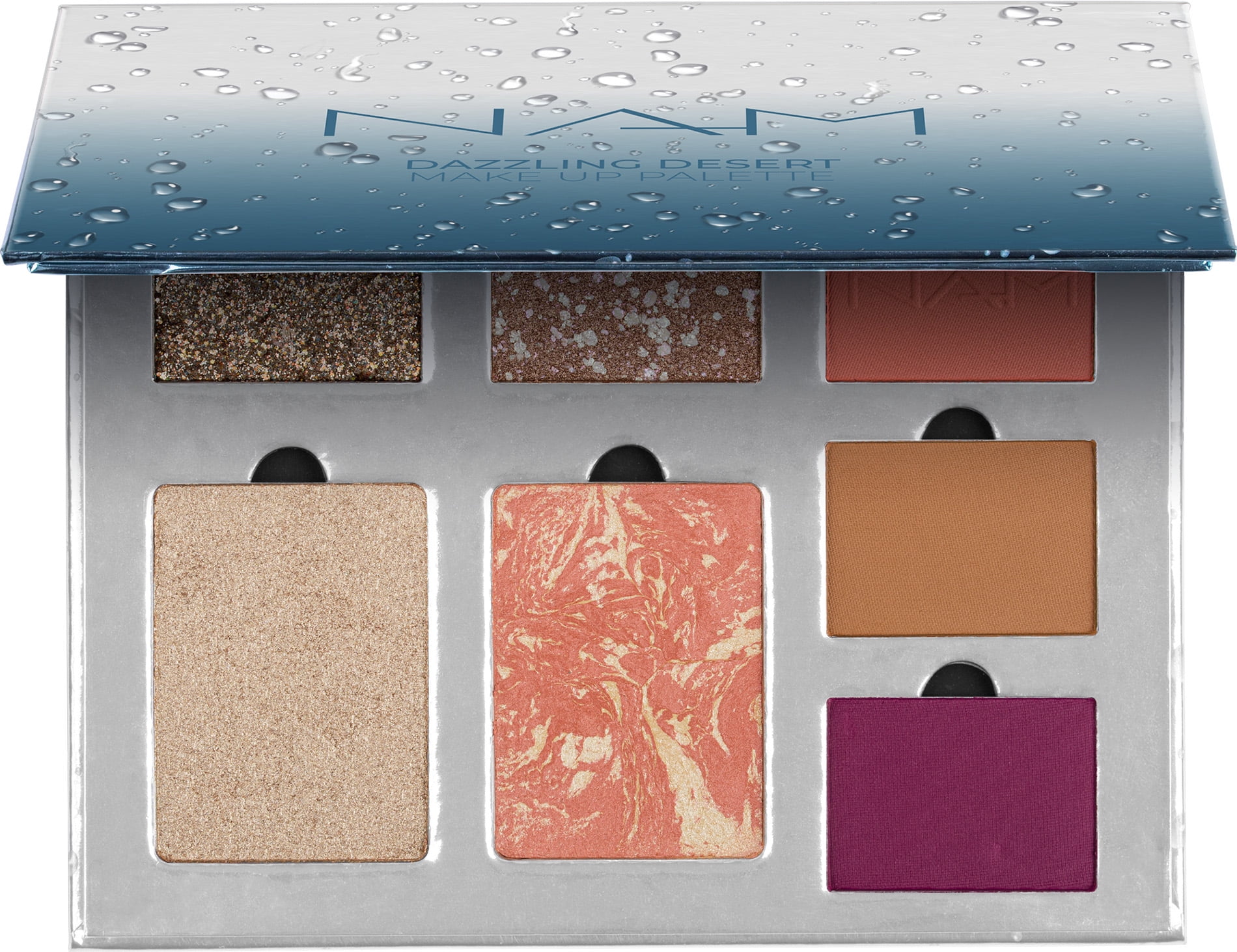NAM Makeup Dazzling Dessert Eyeshadow with Blush and Highlighter Palette