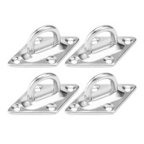 304 Stainless Steel 5mm Thick Ring Sail Shade Pad Eye Marine Boat ...