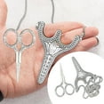 thumbnail image 1 of Small Embroidery Scissors With Necklace | Sewing Scissors For Fabric Cutting Vintage Scissors | Antique And Table Cookware Set Vintage 70s Kitchen Ware Appliances Home Gadgets Must Have Set with, 1 of 3