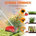 thumbnail image 5 of Floseru Gas Weed Eater 6 in 1 Hedge Trimmer Grass Trimmer, 52cc 2 Cycle Weed Wacker with Anti-Slip Handle Brush Cutter Garden Tools Edger Lawn Tool, 5 of 13