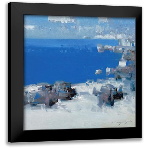Yeremyan, Vahe 12x12 Black Modern Framed Museum Art Print Titled - Bay Cliffs