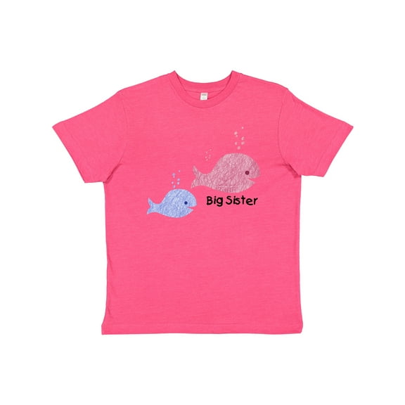 Inktastic Big Sister with Lil' Brother Youth T-Shirt