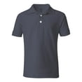 thumbnail image 2 of French Toast School Uniform Unisex Short Sleeve Pique Polo Shirt, 31908 Navy / 16, 2 of 3