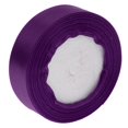 thumbnail image 1 of Cinta de raso artesanía Sunnimix doble cara para regalo decoración boda color púrpura profundo, 1 of 8