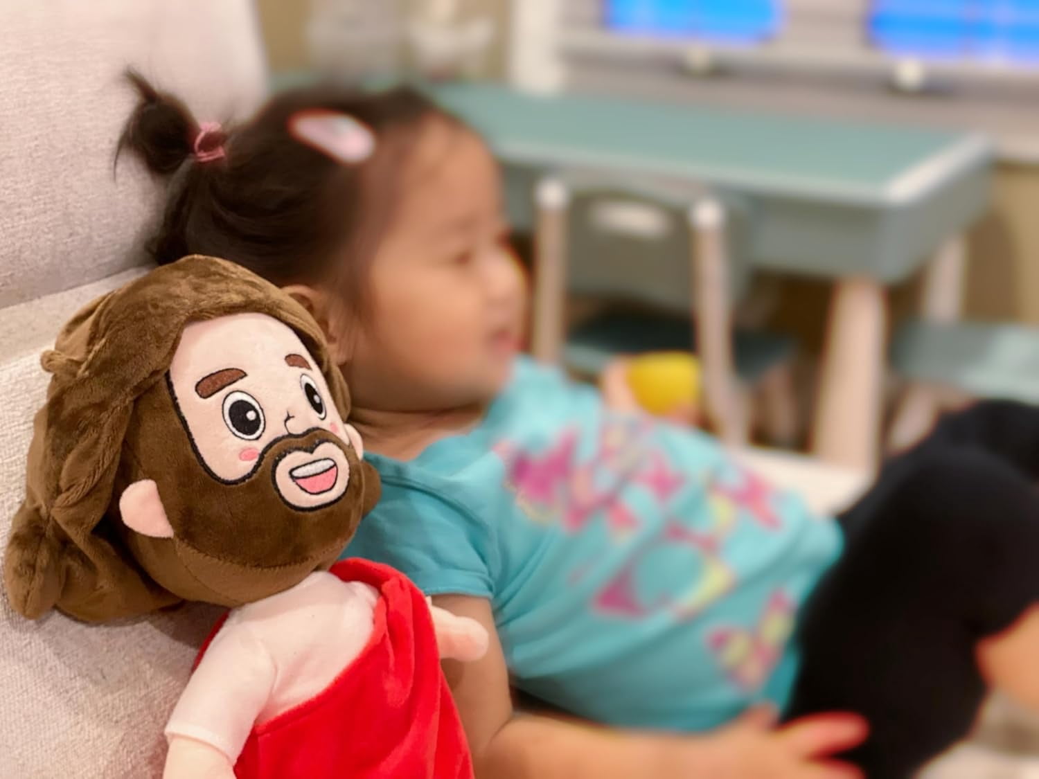 My Jesus Plush 14" Large Christ Doll Cute Christian Stuffed Plush of Son of God for Children, Church, Sunday School, Religious Gift, Kids Jesus Gift