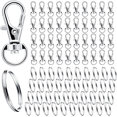 thumbnail image 1 of INF 80-pack key rings and rings with carabiner, 1 of 5