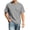 Gray, variant on Men’s Summer Casual T Shirts Short Sleeve Solid Color Tshirt Lightweight Breathable Loose Fit Pullover Tees Leisure Athletic Basic Tee