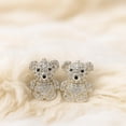 thumbnail image 5 of Aretes De Ositos Con Zirconia, Para Mujer De Plata 925, 5 of 5