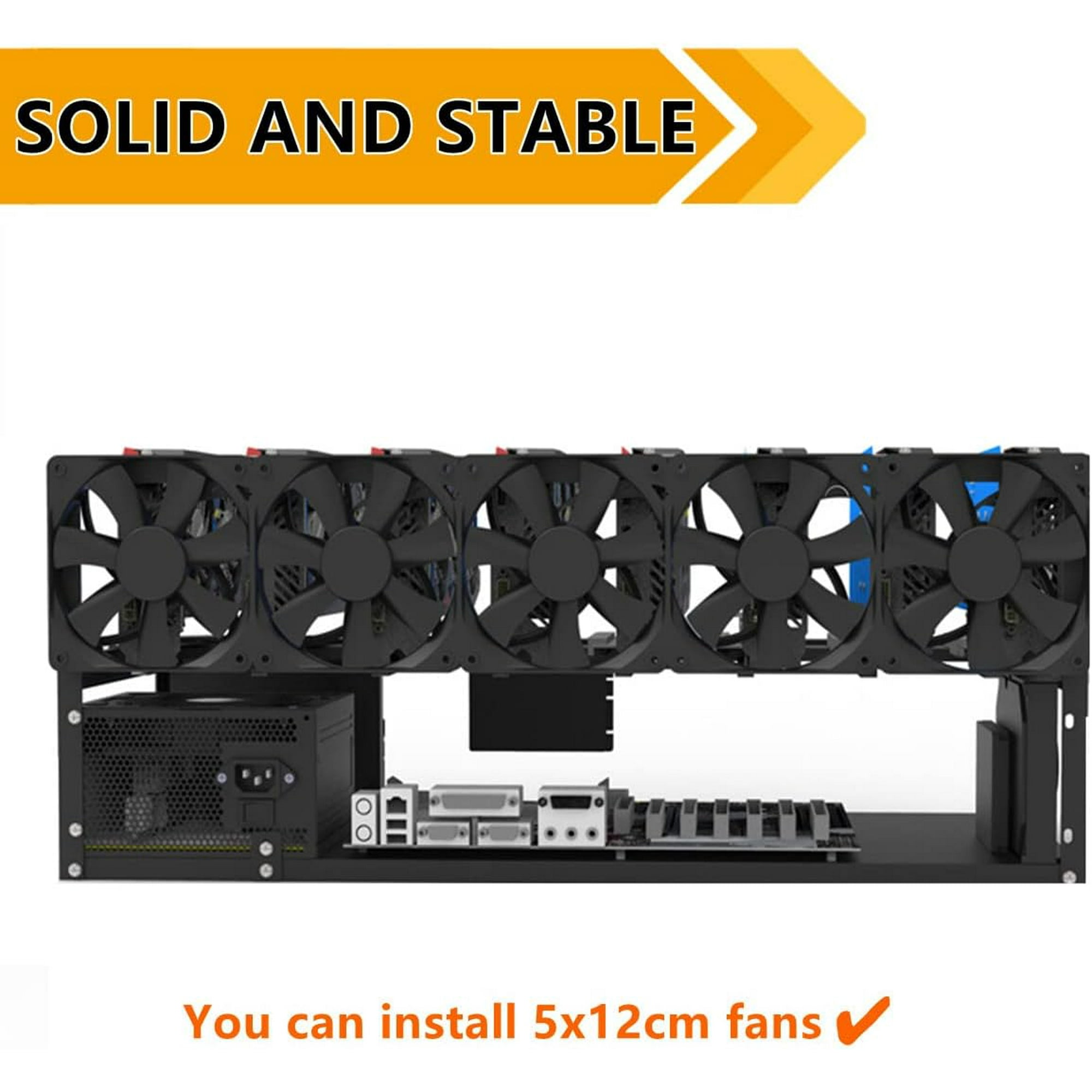 8 GPU Open Air Mining Rig Frame, Solid Mining Rig Case Steel