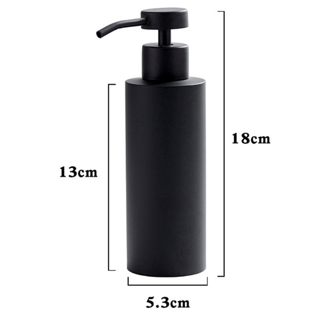 2X Hand Soap Dispenser-Stainless Steel Dish Bath Countertop Lotion Dispensers,Black