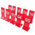 thumbnail image 2 of 10pcs Table Numbers Restaurant Wedding Table Number Table Tent for Party Banquets Wedding, 2 of 3