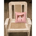 thumbnail image 2 of Carolines Treasures BB7890PW1818 Jamnapari Goat Pink Check Fabric Decorative Pillow, 18 x 18 in., 2 of 2
