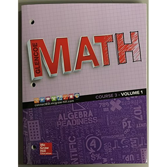Pre-Owned Glencoe Math 2016, Course 3 Student Edition, Volume 1, (Paperback)
