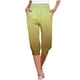 thumbnail image 1 of Mujeres Capri Pantalones Elástico Corbata Cintura Suelta Ajuste con Bolsillos, Casual Y Cómodo Pantalones de Cintura Elástica para las Mujeres, 1 of 6