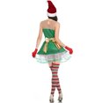 thumbnail image 4 of Disfraces de Halloween 2024 M-XL niñas sexy disfraz de Navidad nuevo adulto femenino día de Año Nuevo disfraz de actuación de baile traje de Navidad verde, 4 of 4