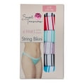 thumbnail image 5 of Secret Treasures Women's Cotton String Bikini Panties, 6-Pack, 5 of 6