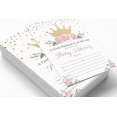 thumbnail image 2 of Inkdotpot 30Gender Reveal Baby Shower Invitation Cards Princess Fill In Blank Invites, 2 of 7