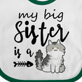 thumbnail image 4 of Inktastic My Big Sister is a Cat Boys or Girls Baby Bib, 4 of 4