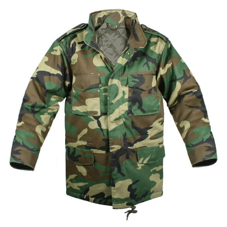 Kids Army Style Woodland Camo  M-65 Field Jacket