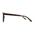 thumbnail image 4 of Round Keyhole Thin Plastic Horn Rim Blue Light Filtering Computer Glasses Tortoise, 4 of 4