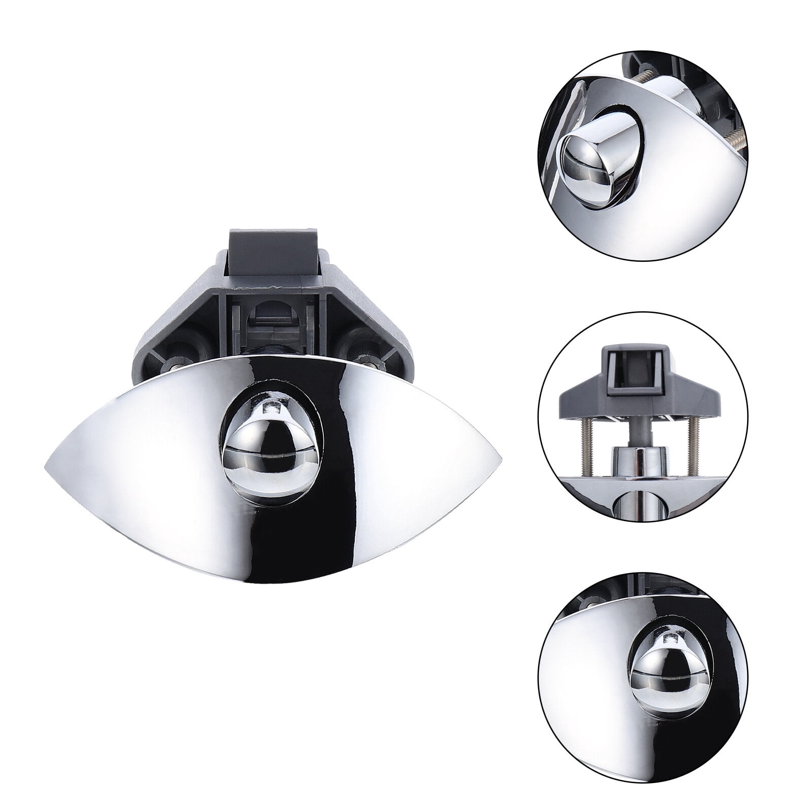 WORGEOUS 3pcs Knobs Lock Cabinet Zinc Alloy Button Lock Boat Lock Marine Accessories