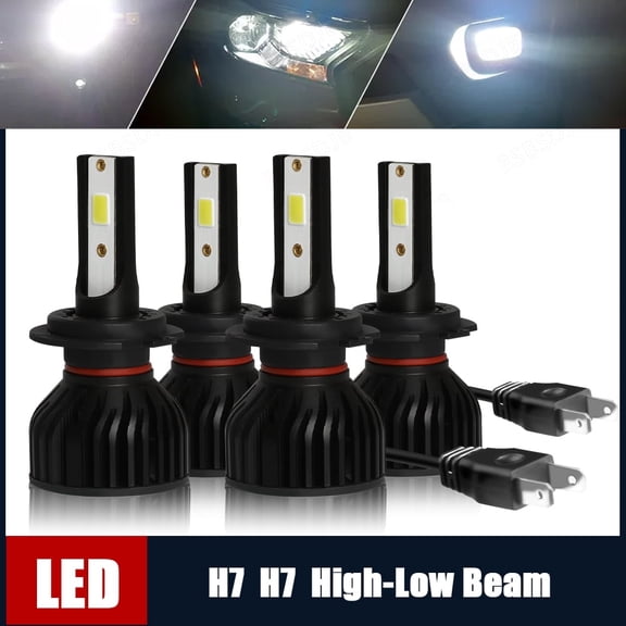 BSBSDJB For 2015-2019 Kia Sedona H7 H7 LED Headlight High Low Beam Bulbs 6000K White