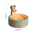 thumbnail image 4 of Candelabro Resina Con Gatito Dibujos Animados Regalo para Amantes Los Gatos (oreja Colorida), 4 of 6