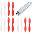 thumbnail image 1 of HobbyFlip 55mm Propellers Red/White 3 Sets of 4 w/ Puller Tool Compatible with Yi Zhan X4, 1 of 1