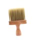 thumbnail image 1 of Cepillo profesional para el cuello de barbero con mango de madera cómodo para una fácil limpieza del cabello en el salón., 1 of 5