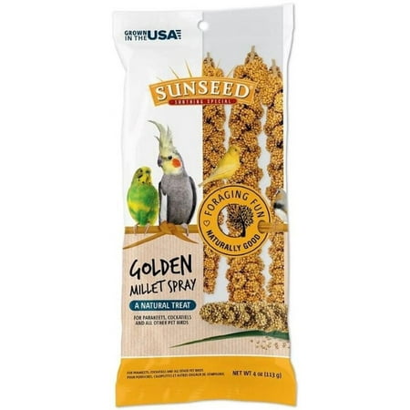 UPC: 0087535109415 | Sunseed Golden Millet Spray Natural Bird Treat 4 oz
