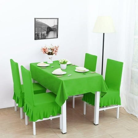 Stretchy Spandex Ruffled Skirt Short Dining Room Chair