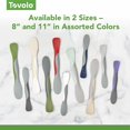 thumbnail image 4 of Tovolo Elements Scoop and Spread Large Dual End White and Charcoal Gray Silicone Sandwich Spreader Tool with Nylon Handle, BPA Free Dishwasher Safe Silicone and Nylon Tool for Spreading and Scooping, 4 of 6