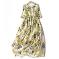 thumbnail image 1 of Casual Womens Tops Round Neck Drawstring Skirt, 1 of 5